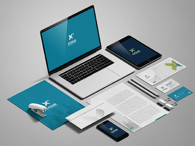 X4: Stationery brand branding graphic design identity stationery visualdesign