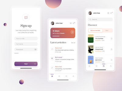 Library app - concept