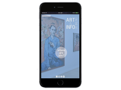 Art on the Go App Main Screen design digitaldesign ui ux web