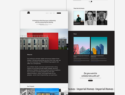 Landing Page Design For Imperial Homes animation app branding design graphic design landing page motion graphics ui ux