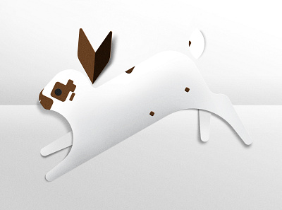 Paper Alfy animal bunny illustration paper papercraft rabbit