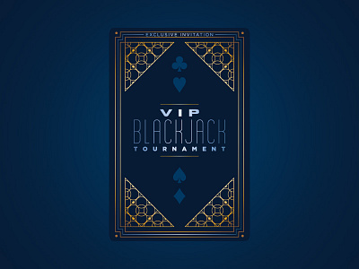 VIP Blackjack Tournament Invitation blackjack casino club diamond invitation jack playing card spade vip