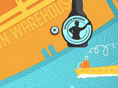 Breweries Map Detail beer illustration map