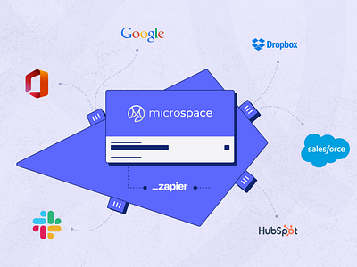 Integration branding illustration integration vector zapier