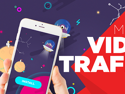 mobile video traffic game illustration mobile social traffic video
