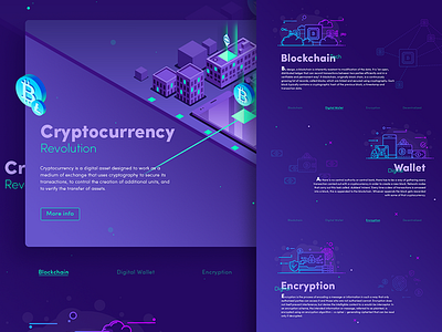 32 #FreeTime landing page on cryptocurrency dashboard design digital graphic icon landing page ui web