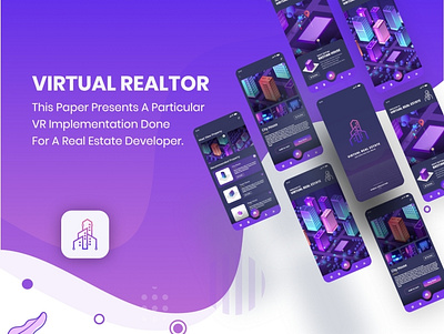 Virtual Reality Real Estate Mobile App UI/UX Design app branding design graphic design illustration logo mobile app ui ux vector