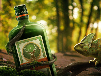 Jagermeister "Deep in the forest" chameleon drink forest jagermeister wood