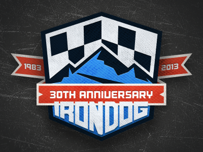 Iron Dog 30th - Full Color 30th anniversary badge iron dog thirty