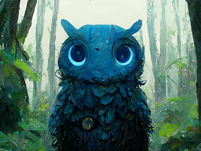 Water Owl design graphic design illustration
