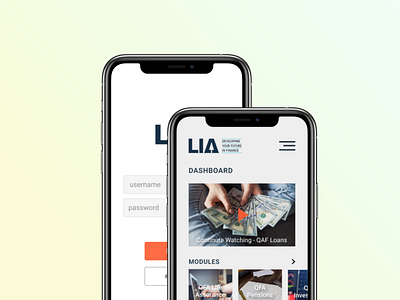 LIA Mobile App Design mobile design ui