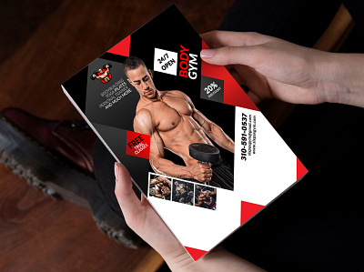 Fitness/Gym Business Promotion Flyer banner banners branding business flyers clean corporate flyer design fashion fitness graphic design gym flyer illustration logo