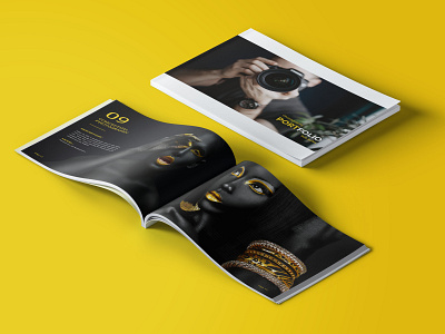 Photography Portfolio Template a4 landscape annual banner banners book booklet branding business flyers clean corporate flyer cover design fashion graphic design magazine photographer photography portfolio professional template white