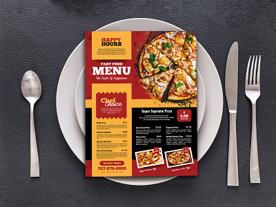 Restaurant Food Menu Flyer