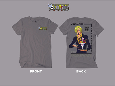 [STREETWEAR] T-SHIRT ONE PIECE : SANJI branding design graphic design logo one piece t shirt design