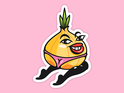 Pretty onion ass cartoon character cook food legs lips onion panties pretty sexy