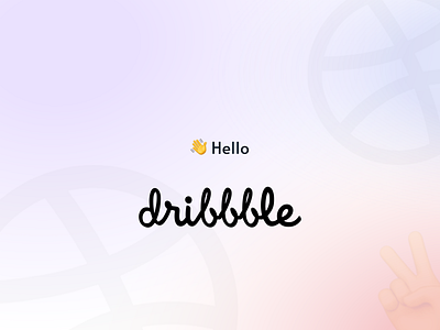Hello Dribbble first shot hasan bashar hello hello dribbble mobile ui uiux ux design welcome
