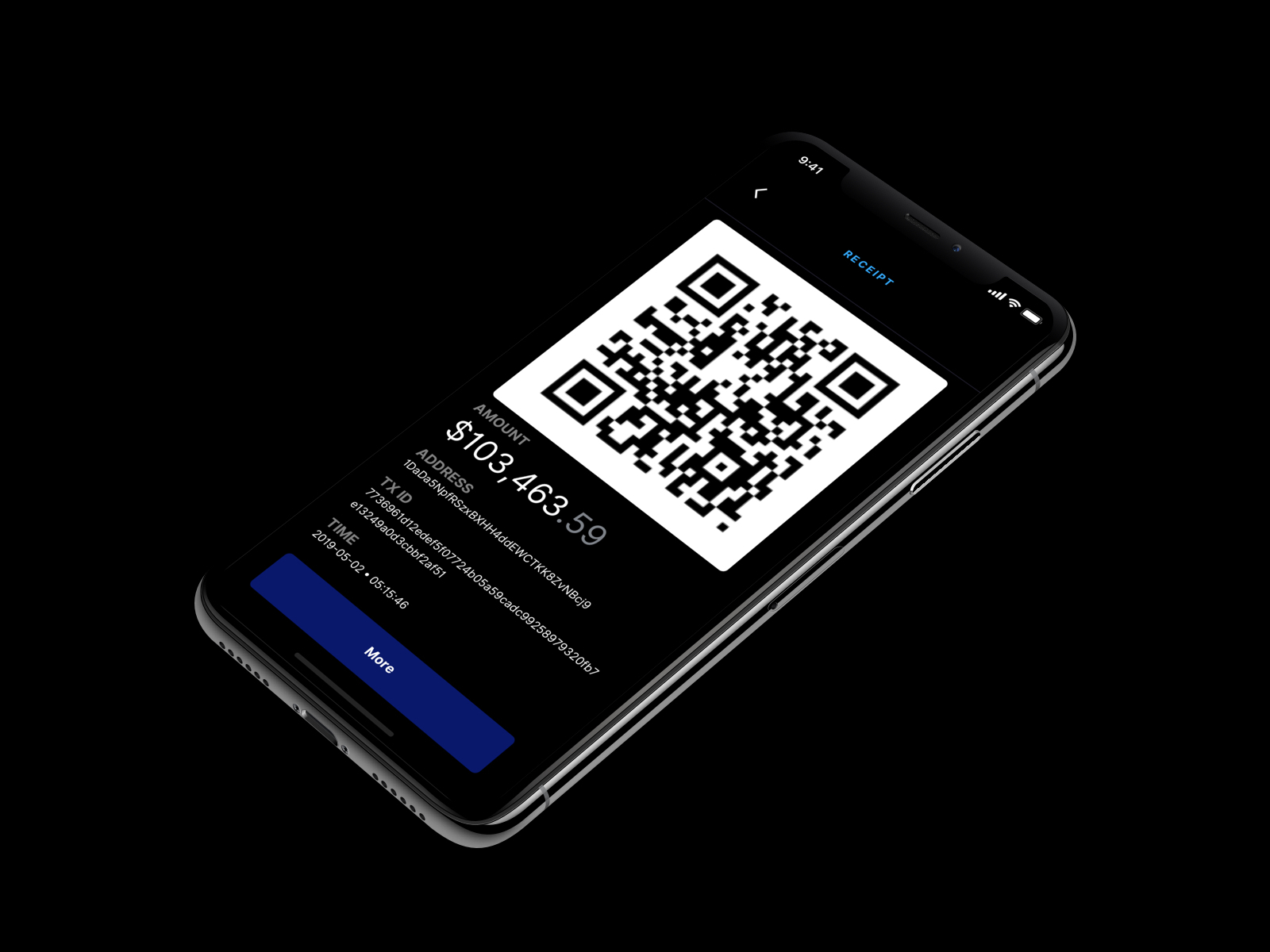 Crypto App Receipt by Musa Farouk on Dribbble