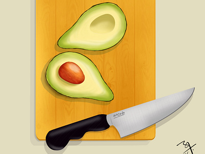 Avocado avocado fruit knife