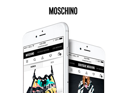 Moschino.com - website OnlineStore - Mobile version 2016