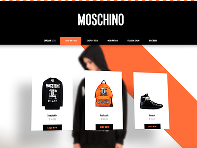 MOSCHINO SS16 - Capsule Collection #ClothedForConstruction creative direction digital art direction mobile moschino ui ux website