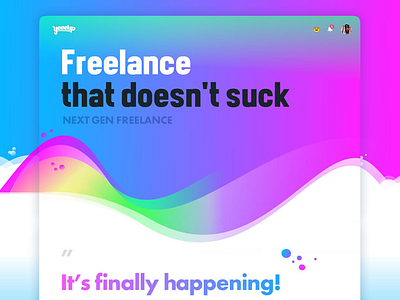 Freelance Preview! app design gradient interface new social ui ux web website