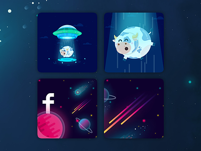 Alien Boxes app box branding design graphic design illustration mobile modern ui ux vector web