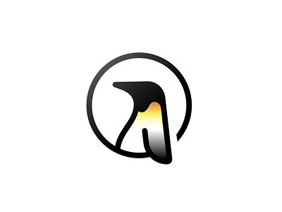 penguin annimal chat illustration logo penguin query