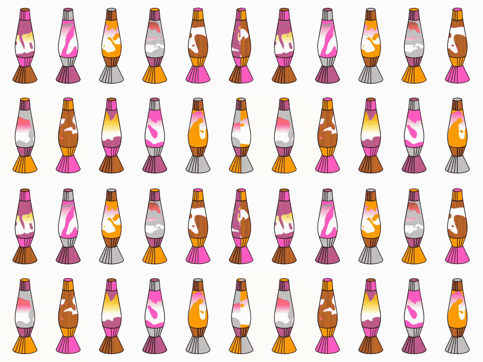 More Lava Lamps 2d animation 70sdesign 90s after effects animation blob gif graphic design illustration lava lava lamp lavalamp motion graphics old school vector illustration
