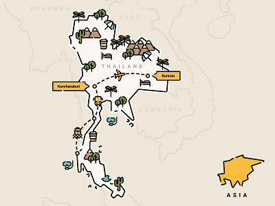 Illustrated Map for jrny.de