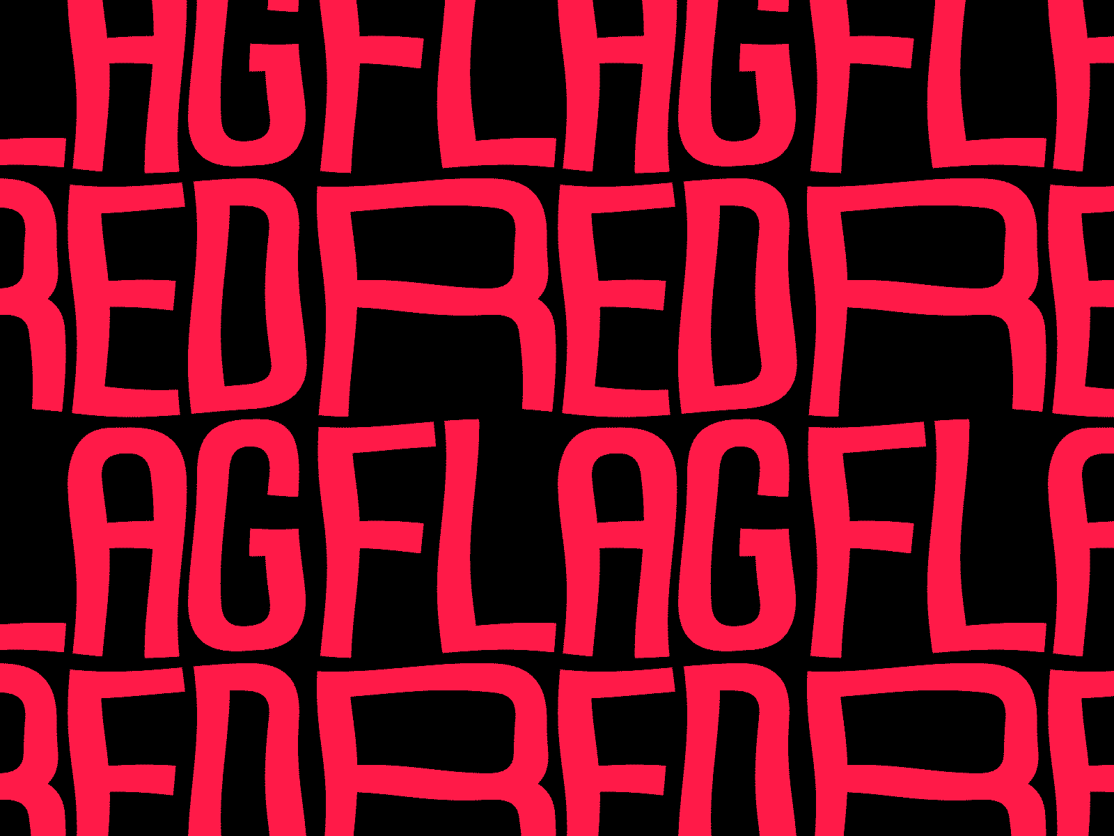 Red Flag animation danger dangerous flag gif animation halloween horn kinetic type kinetic typography lettering loop animation motion motion graphics red red flag siren sketchy typography warning yikes
