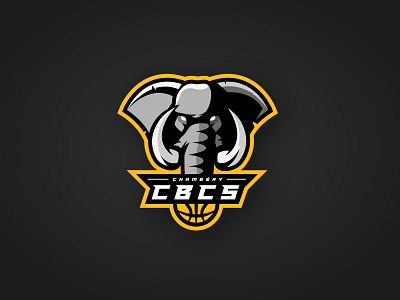 CBCS - Basket Club animal basket basketball basketball logo black design elephant elephant logo flat illustration logo minimalist modern sport sports sports design sports logo vector yellow