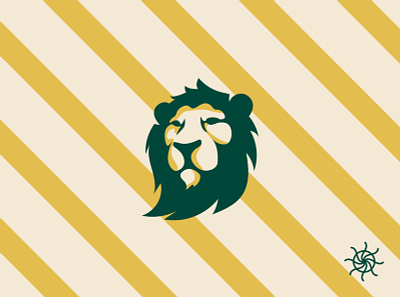 - Valion - animal branding design feline flat graphic green identity jaune lion lion king logo logodesign logos minimalist modern vert yellow