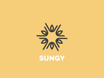 Sungy design energy logo shine sun yellow