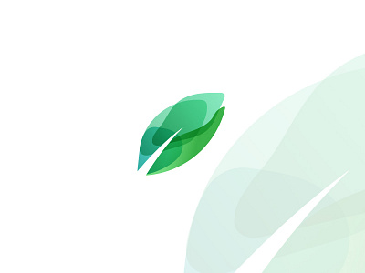 Tradista Leaf Logo blue design green leaf light logo