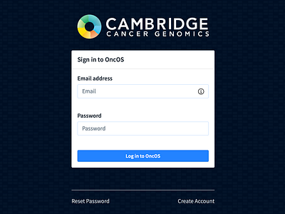 OncOS – Login redesign