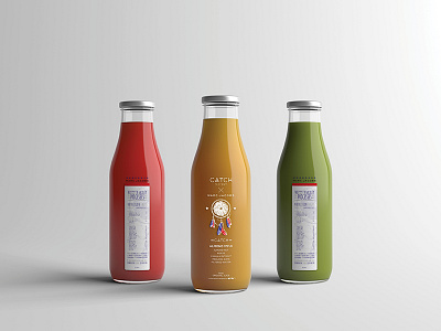 Catch Juicery x Marc Jacobs branding food and beverage logo development packaging