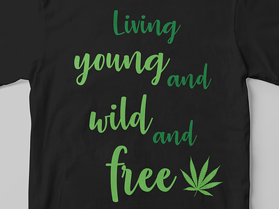 Living Up design graphic design stoned stoner t shirt design typography weed
