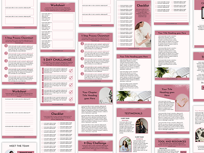 50-page eBook - Workbook Canva Template