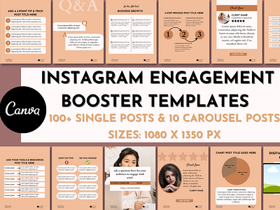 Instagram Engagement post templates | Canva Templates