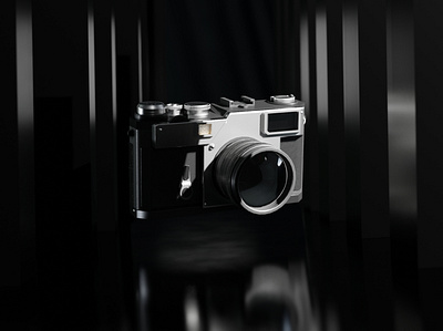 Nikon 3D Render 3d blender camera cgi digital art product render rendering visualization website header