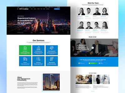 A&Z Consulting Company app design apps design graphic design landing page mobile app ui ui ux uiux website design
