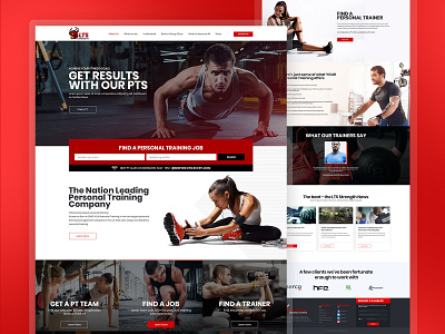 LTS Fitness Design fitness home design graphic design home page design ui