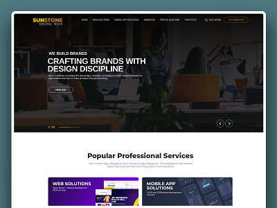 SUNSTONE Digital Tech digitalagency homedesign uidesign