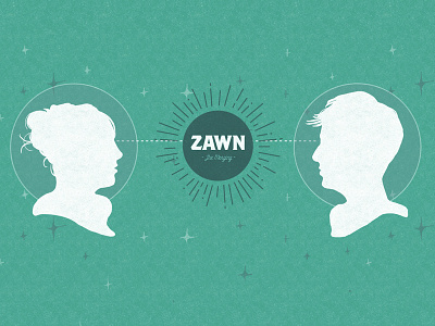 Zawn - The Merging branding illustration logo space wedding