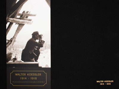 Walter Koessler 1914 - 1918 book design branding foil german gold identity lettering vintage world war 1 ww1