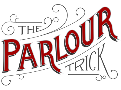 The Parlour Trick branding identity lettering logo