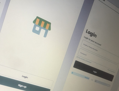 Login User interface app branding graphic design typography ui ux