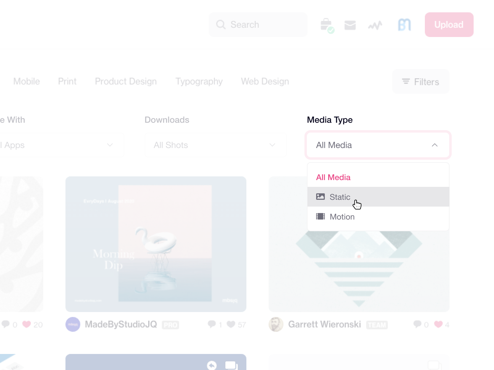 Dribbble Media Filter Idea By Ben Mettler On Dribbble