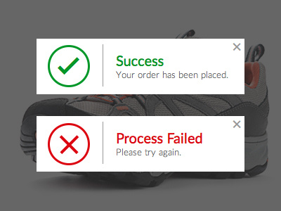 Daily UI 011 011 axure daily ui failure message success message